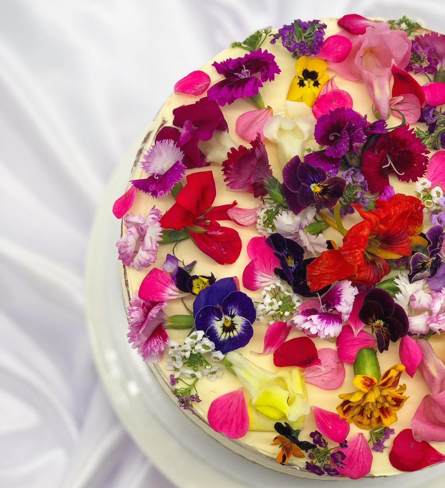 Edible Flower Cake