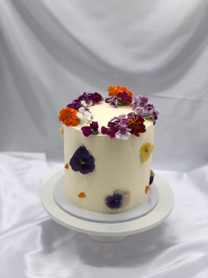 Edible Flower Cake