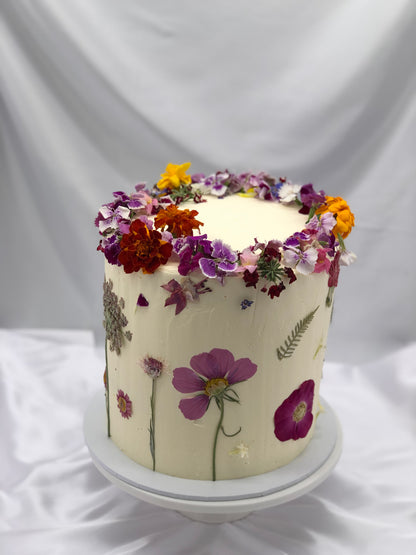 Edible Flower Cake