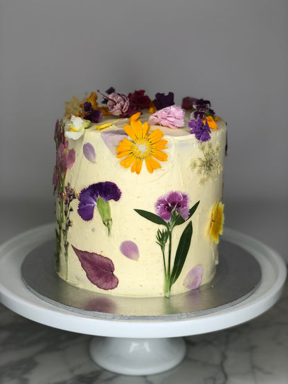 Edible Flower Cake