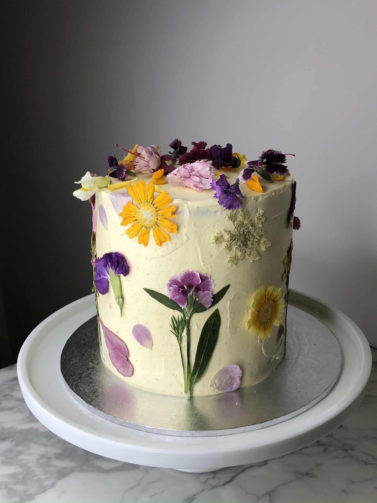 Edible Flower Cake