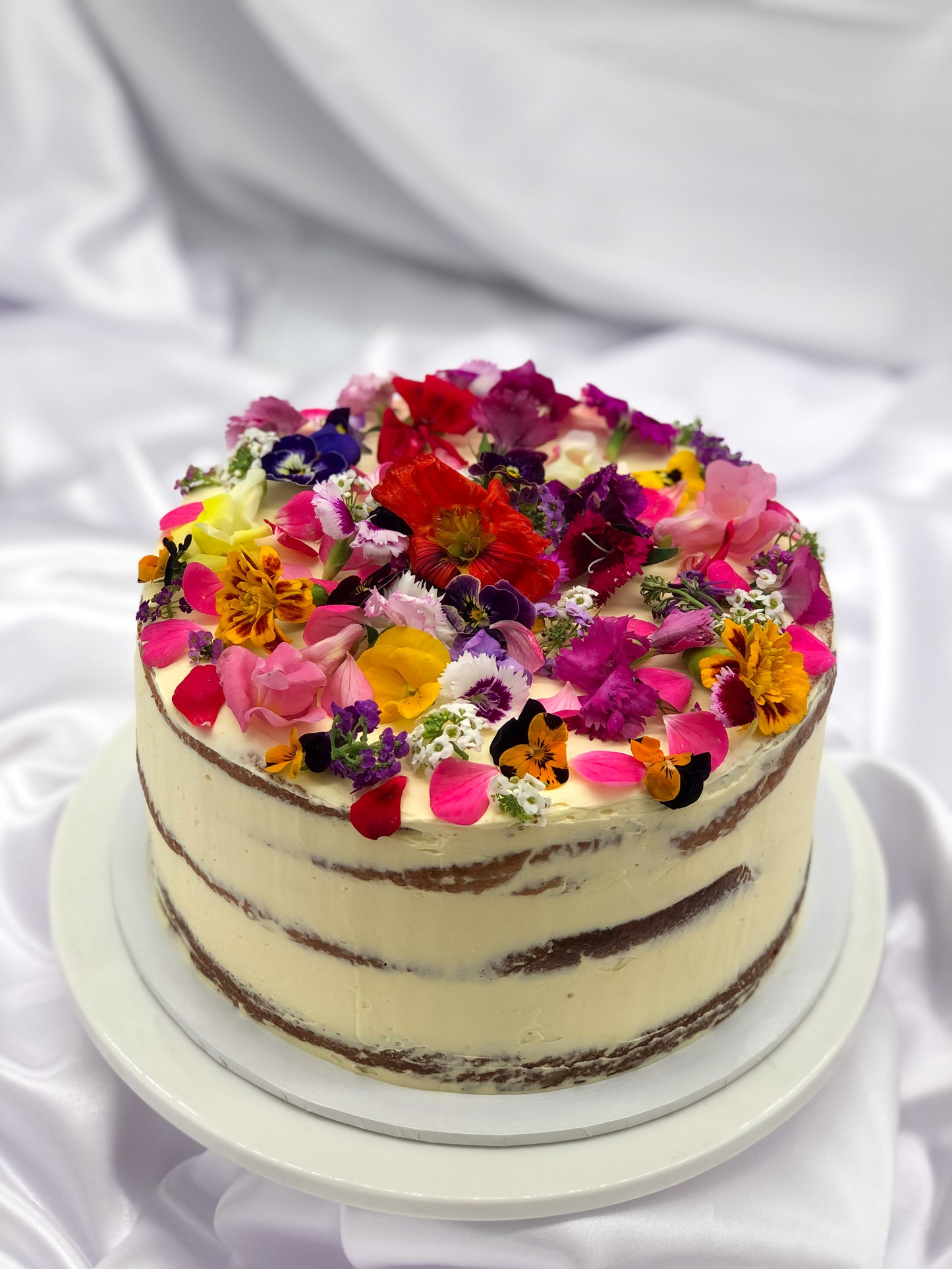 Edible Flower Cake